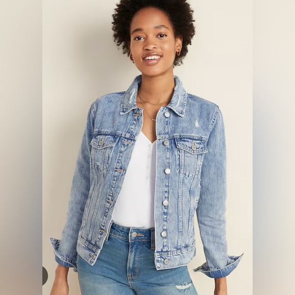 Old Navy Light Blue Jean Jacket - Picture 2 of 7